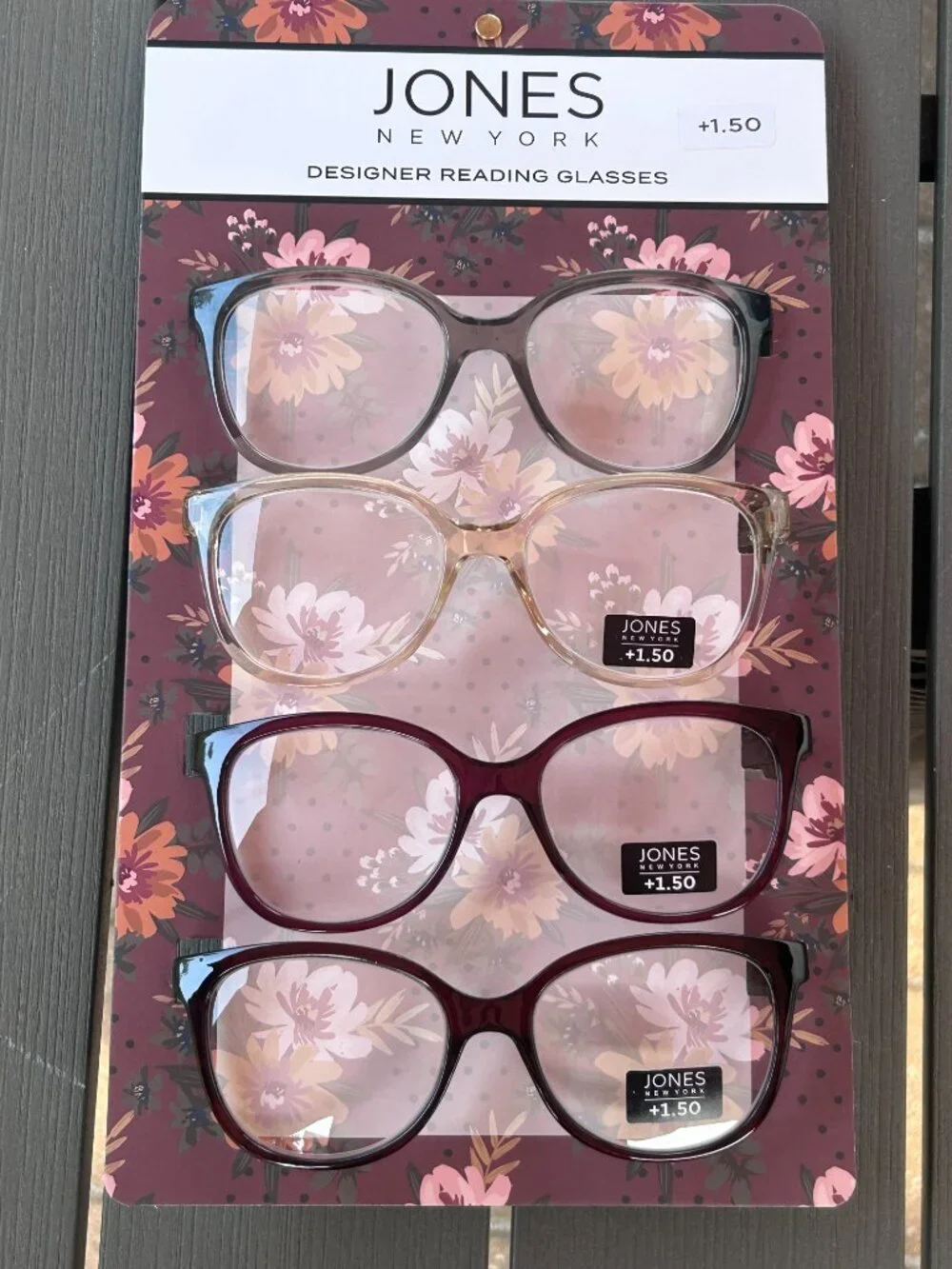 Jones New York Designer Reading Glasses 4-Pack (+1.50)